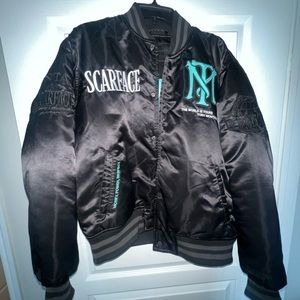 Scarface bombers, Muhammad Ali and Keith Haring letterman jackets